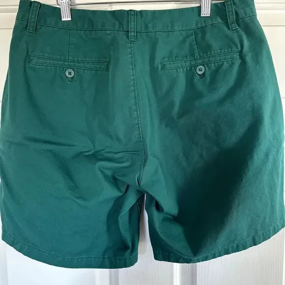 Bonobos Men's Men's Flat Front 7" Cotton Chino Shorts in Mallard Green, Size 33 - Picture 3 of 6
